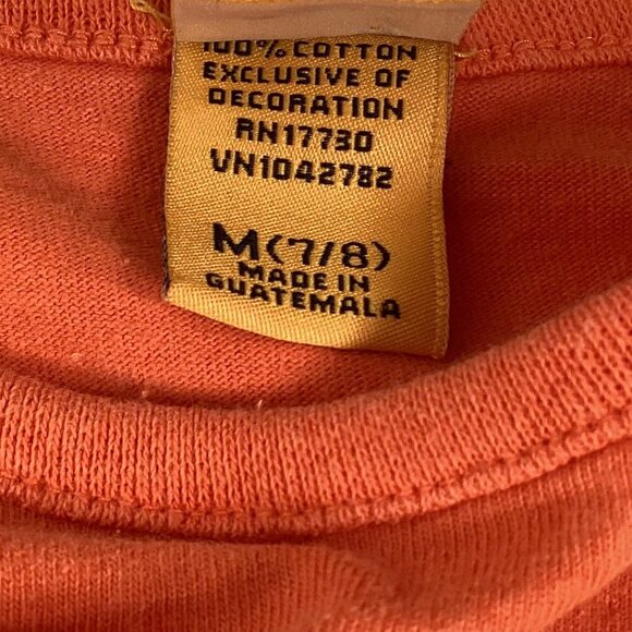 Vintage Y2K Orange Boo! Sequin Casual Short Sleeve Cropped T-Shirt Baby Tee / XS - Picture 7 of 7